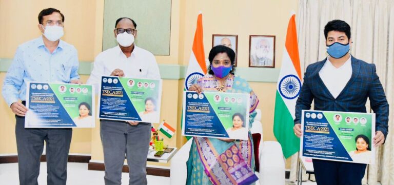 Hon’ble Governor Dr Tamilisai Soundararajan unveiled Telangana State Energy Conservation Awards Poster