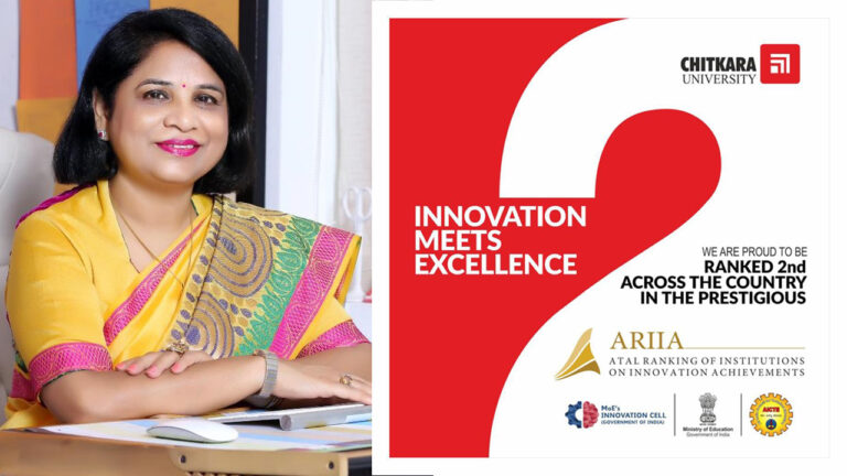 Chitkara University bags 2nd rank in ARIIA rankings