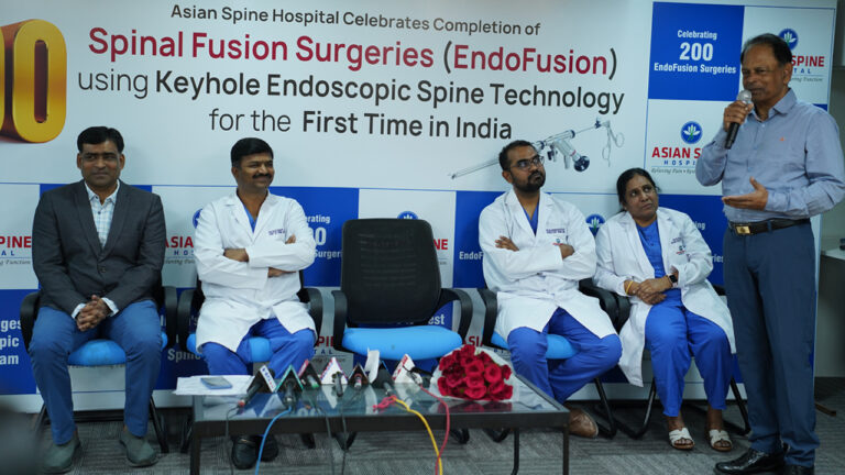 Asian Spine Hospital completes 200 spinal fusion surgeries