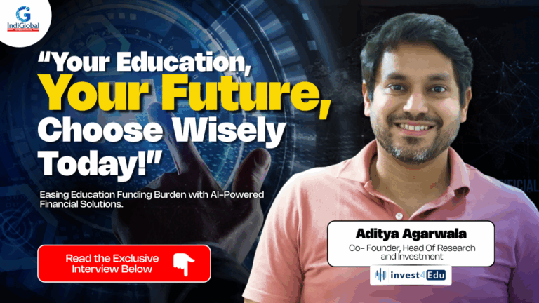 Invest4Edu Co Founder Aditya Agarwala