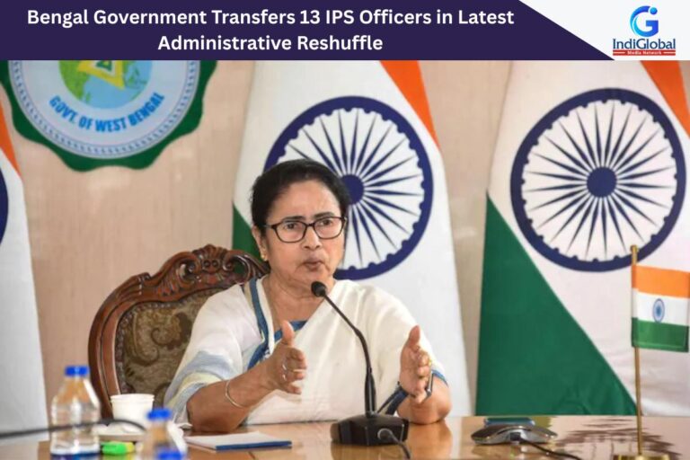 Bengal Government Transfers 13 IPS Officers