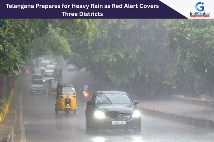Telangana Prepares for Heavy Rain as Red Alert Covers Three Districts Heavy Rain