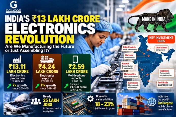 India’s ₹13 Lakh Crore Electronics Revolution: Are We Manufacturing the Future or Just Assembling It? India’s ₹13 Lakh Crore Electronics Revolution