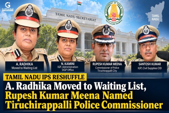Tamil Nadu IPS Reshuffle